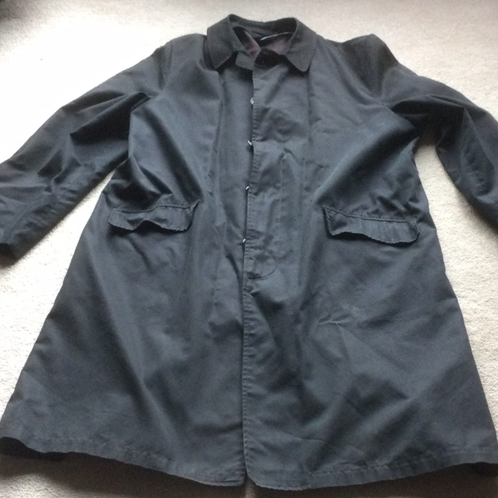 Vintage Button Down Rain Coat - image 1